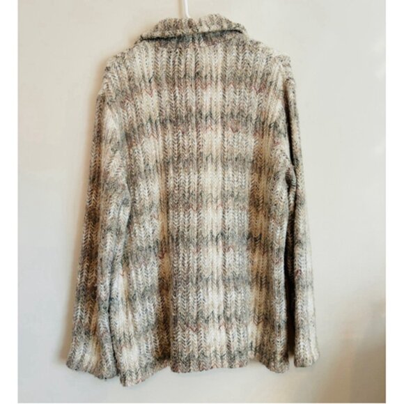 Genoa Sweaters 100 Lama Cardigan Jacket Womens Size XL Cabincore Vintage Boho - Picture 2 of 9